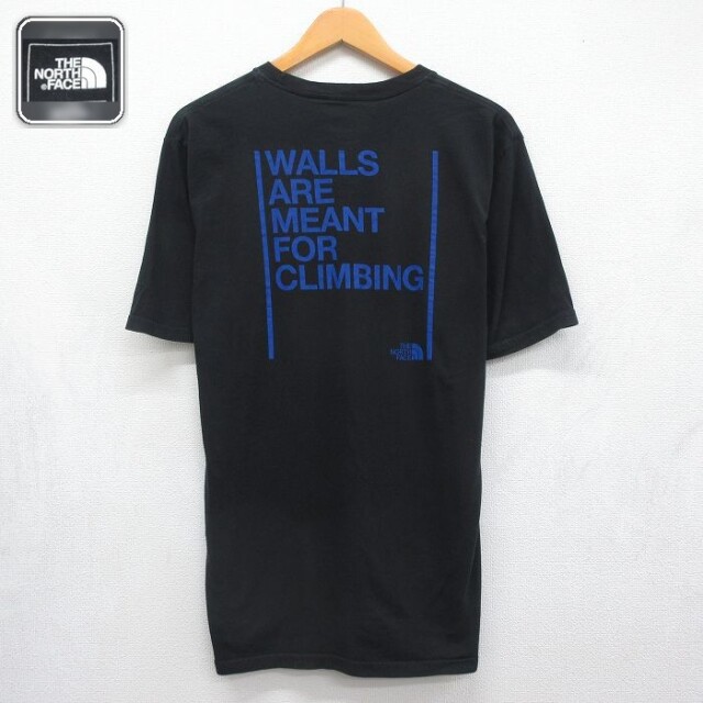ノースフェイス 半袖Tシャツ ワンポイントロゴ ブラック メンズL相当 | 古着