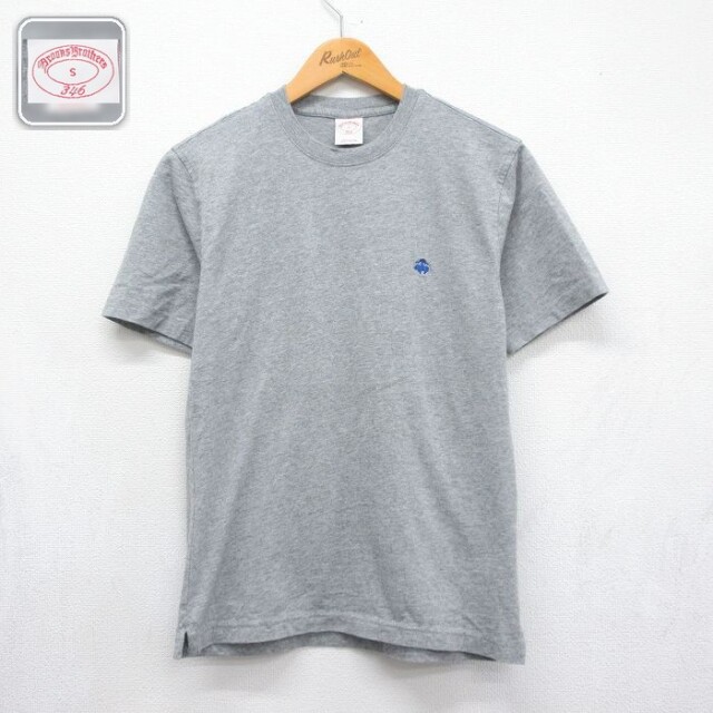 ブルックスブラザーズ 半袖Tシャツ ワンポイントロゴ グレー メンズS相当 | 古着