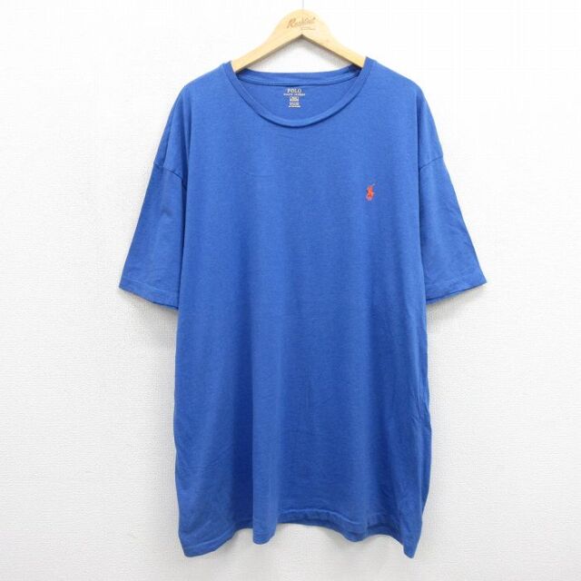 ラルフローレン 半袖Tシャツ ワンポイントロゴ ブルー メンズXL相当 | 古着