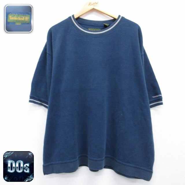 ティンバーランド 00s 半袖Tシャツ ネイビー メンズXL相当 | 古着