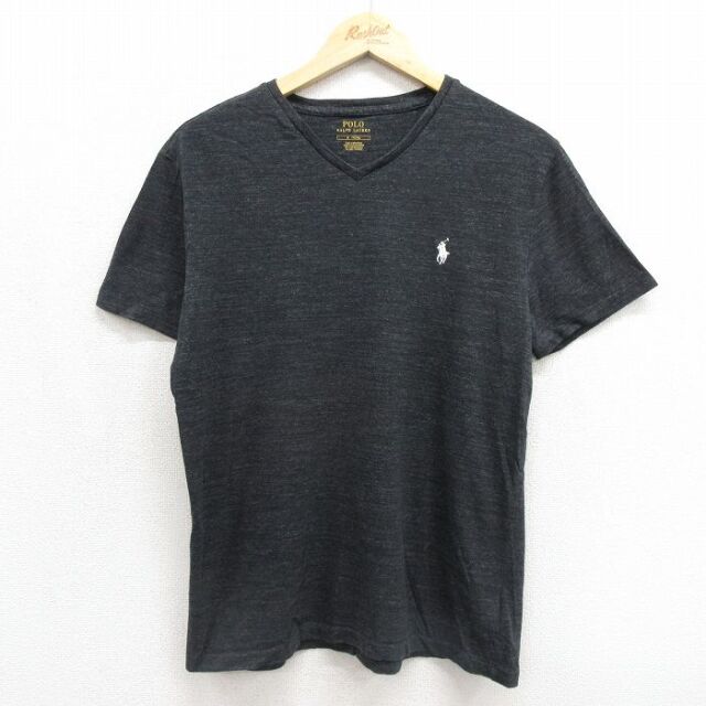 ラルフローレン 半袖Tシャツ ワンポイントロゴ ブラック メンズM相当 | 古着