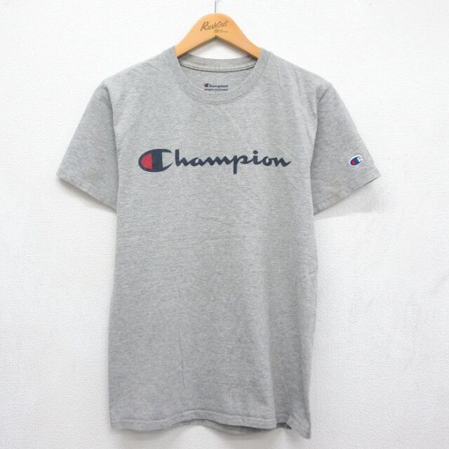 チャンピオン S 半袖Tシャツ ビッグロゴ グレー メンズS相当 | 古着