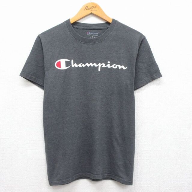 チャンピオン S 半袖Tシャツ ビッグロゴ グレー メンズS相当 | 古着