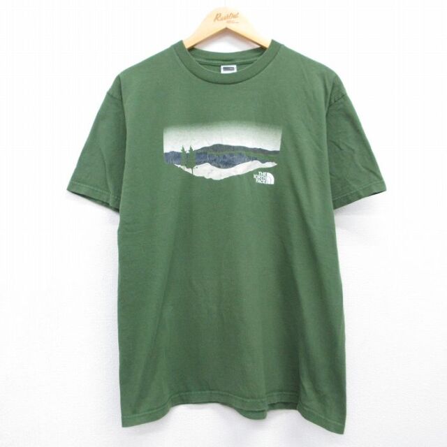ノースフェイス 半袖Tシャツ カーキ メンズL相当 | 古着