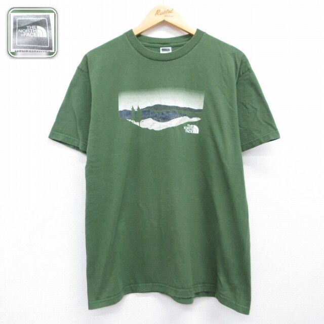 ノースフェイス 半袖Tシャツ カーキ メンズL相当 | 古着