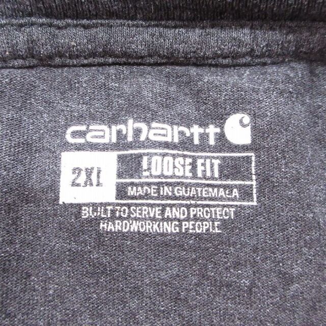 古着通販 XL☆古着 カーハート 半袖 ブランド Tシャツ メンズ 胸