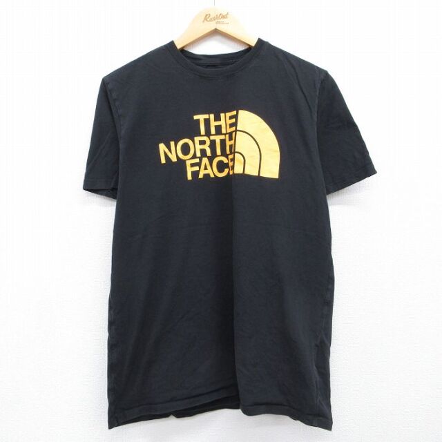 ノースフェイス 半袖Tシャツ ビッグロゴ ブラック メンズM相当 | 古着