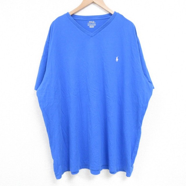 【50%OFF】ラルフローレン 半袖Tシャツ ワンポイントロゴ ブルー XL | 古着