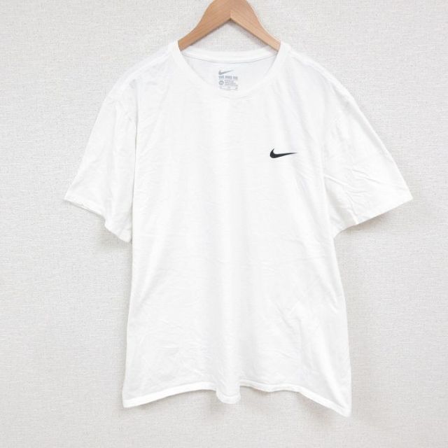 【50%OFF】ナイキ 半袖Tシャツ ワンポイントロゴ ホワイト XL | 古着