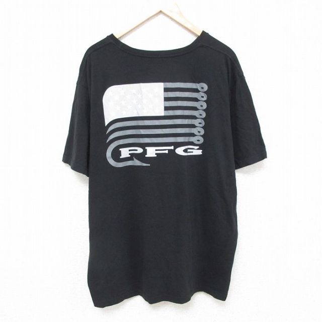 コロンビア 半袖Tシャツ PFG ブラック XL | 古着