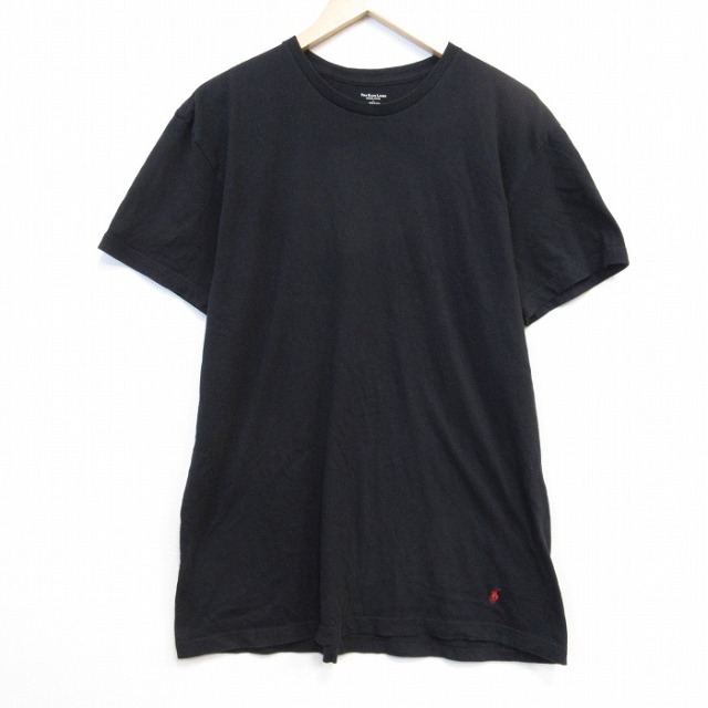 ラルフローレン 半袖Tシャツ ワンポイントロゴ ブラック メンズXL相当 | 古着