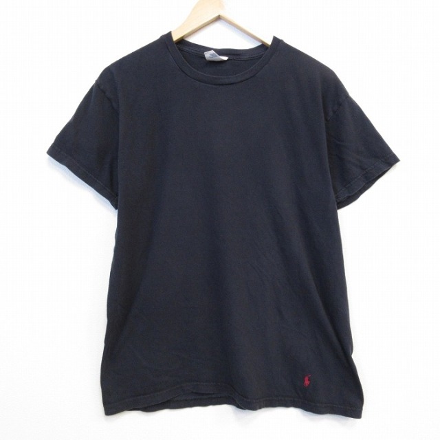 ラルフローレン 半袖Tシャツ ワンポイントロゴ ブラック メンズL相当 | 古着