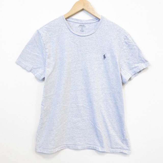 ラルフローレン 半袖Tシャツ ワンポイントロゴ グレー メンズL相当 | 古着