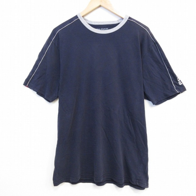 ラルフローレン 半袖Tシャツ ラグラン ネイビー メンズXL相当 | 古着