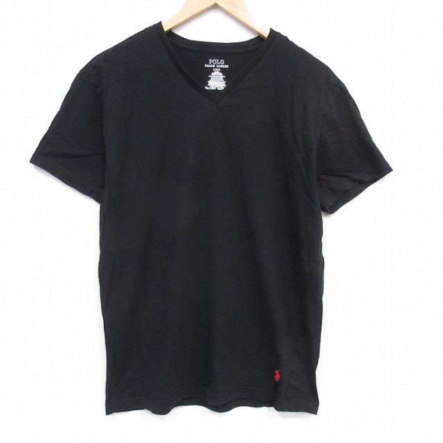 ラルフローレン 半袖Tシャツ ワンポイントロゴ ブラック メンズL相当 | 古着