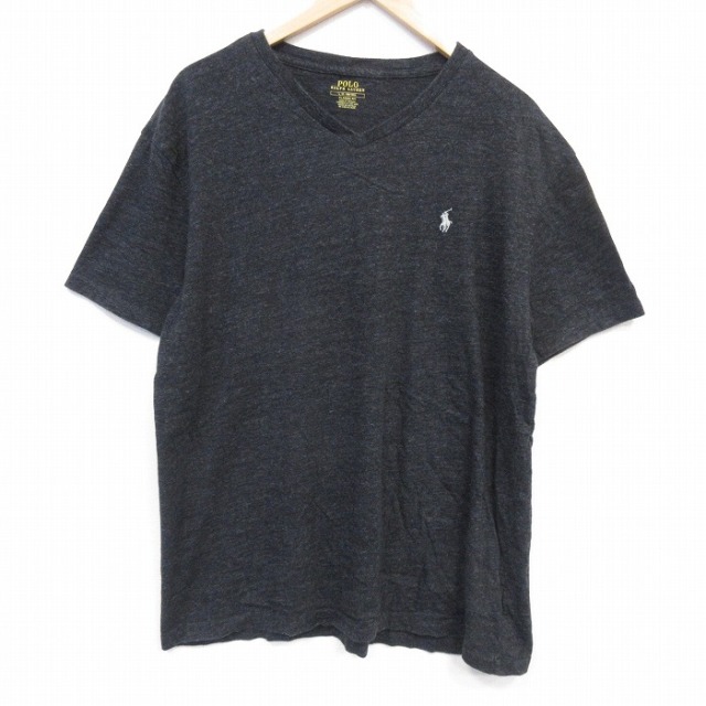 ラルフローレン 半袖Tシャツ ワンポイントロゴ ブラック メンズXL相当 | 古着