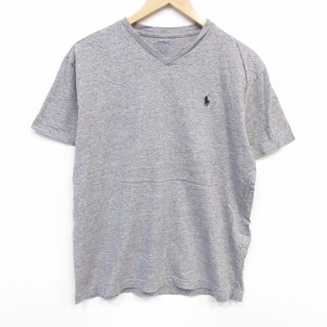 ラルフローレン 半袖Tシャツ ワンポイントロゴ グレー メンズL相当 | 古着