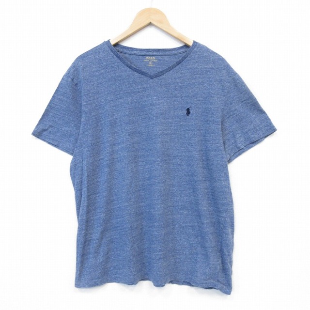 ラルフローレン 半袖Tシャツ 霜降り ネイビー XL | 古着 26aug28