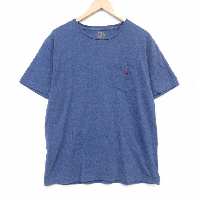 ラルフローレン 半袖Tシャツ 霜降り ネイビー L | 古着 26aug28