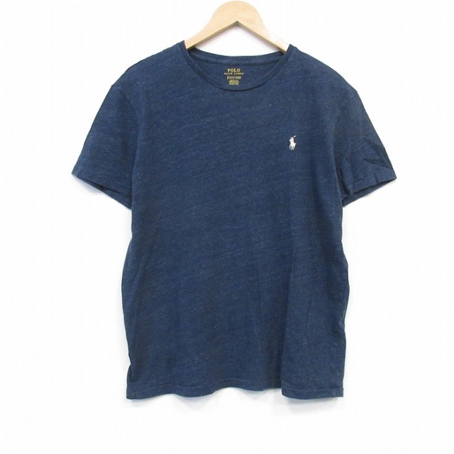 ラルフローレン 半袖Tシャツ 霜降り ネイビー L | 古着 26aug28