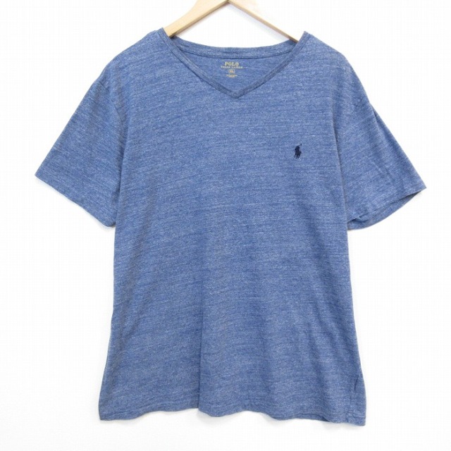ラルフローレン 半袖Tシャツ ワンポイントロゴ ネイビー メンズXL相当 | 古着