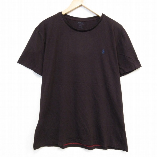 ラルフローレン 半袖Tシャツ ワンポイントロゴ ブラウン メンズXL相当 | 古着