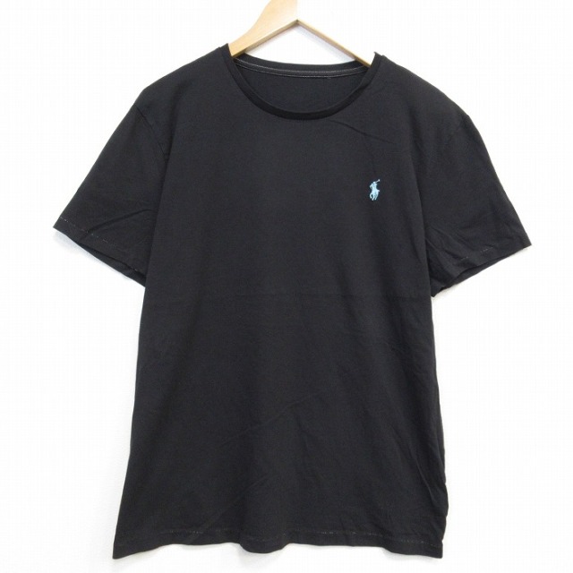 ラルフローレン 半袖Tシャツ ワンポイントロゴ ブラック メンズXL相当 | 古着