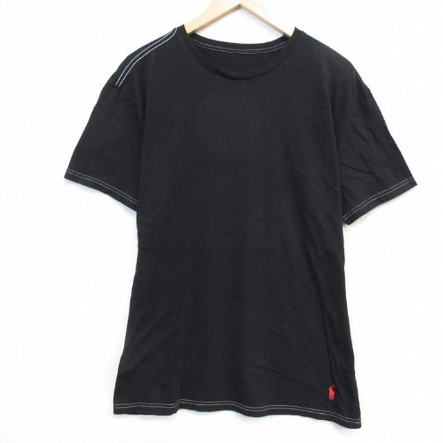 ラルフローレン 半袖Tシャツ ワンポイントロゴ ブラック メンズXL相当 | 古着