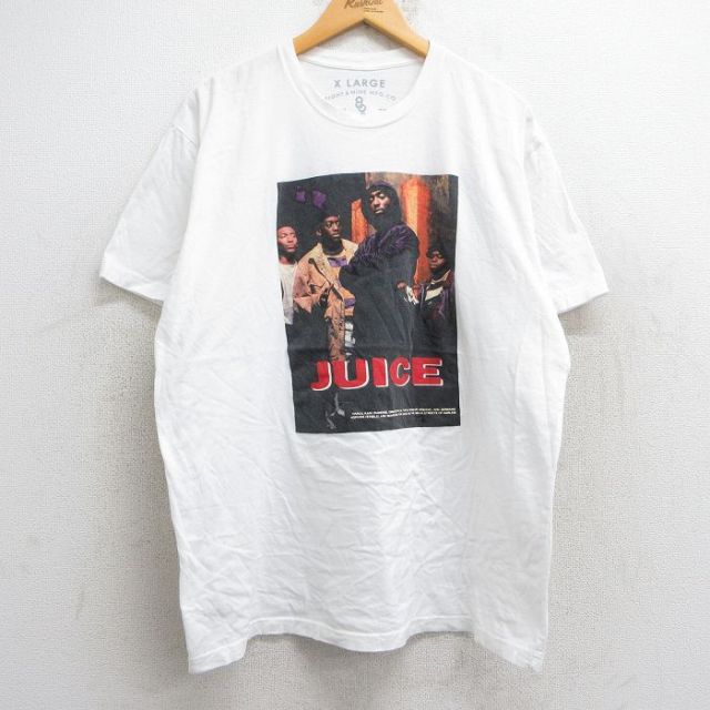 XL★古着 半袖 ヒップホップ ラップ Tシャツ メンズ ジュースワールド クルーネック 白 ホワイト 25may28 中古
