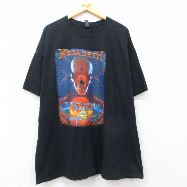 【レア】スレイヤー × メガデス 2010s ツアーTシャツ バンT 古着 古着 00年代 デルタ DELTA MEGADETH メガデス バンドTシャツ バンT