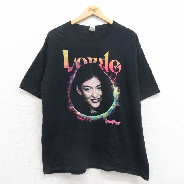 XL★古着 フルーツオブザルーム 半袖 ロック バンド Tシャツ メンズ ロード 大きいサイズ コットン 黒 ブラック 25aug04 中古