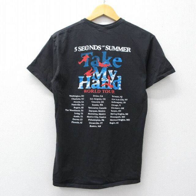 古着通販 M☆古着 半袖 ロック バンド Tシャツ メンズ ファイブ