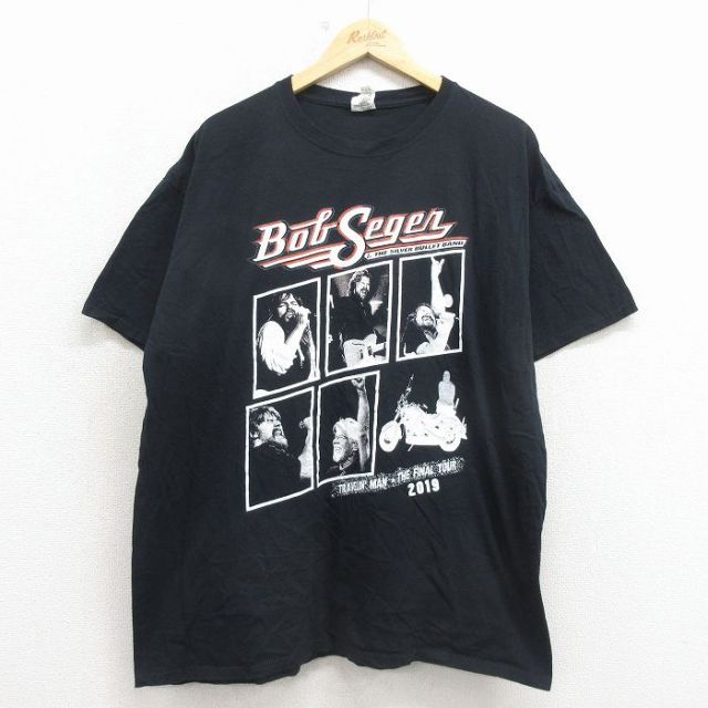 フルーツオブザルーム 半袖Tシャツ ボブシーガー ブラック XL | 古着
