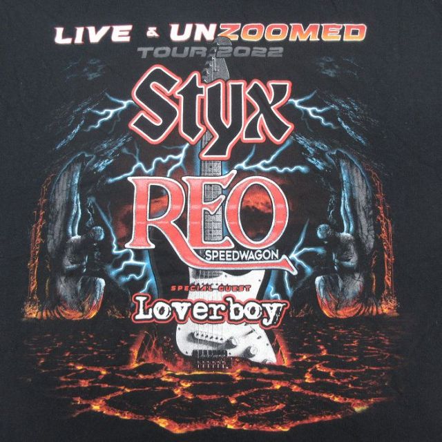 古着通販 M☆古着 半袖 ロック バンド Tシャツ メンズ STYX レオ