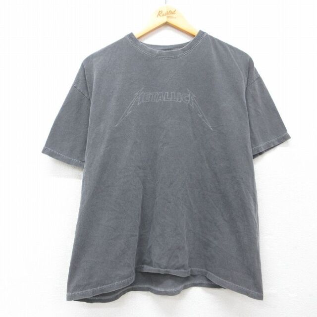 メタリカ 半袖Tシャツ グレー メンズXL相当 | 古着