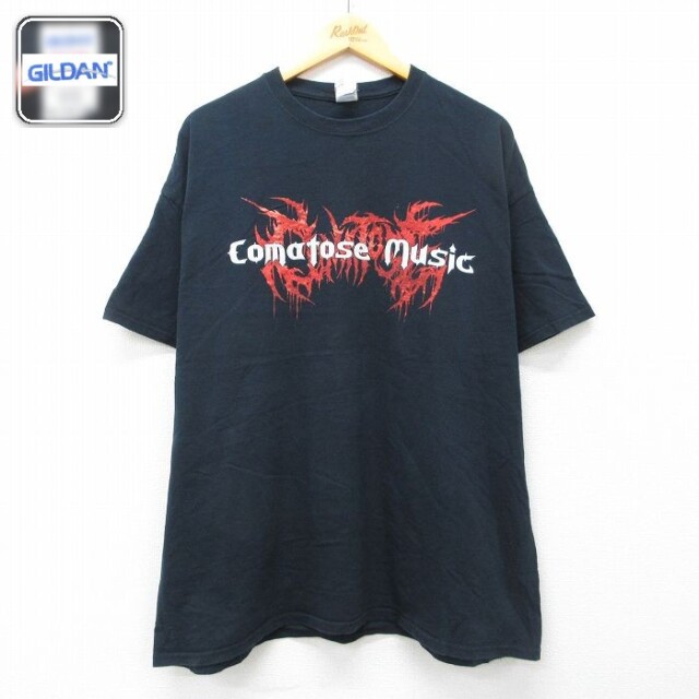 【20%OFF】Comatose Music 半袖Tシャツ ブラック メンズXL相当 | 古着