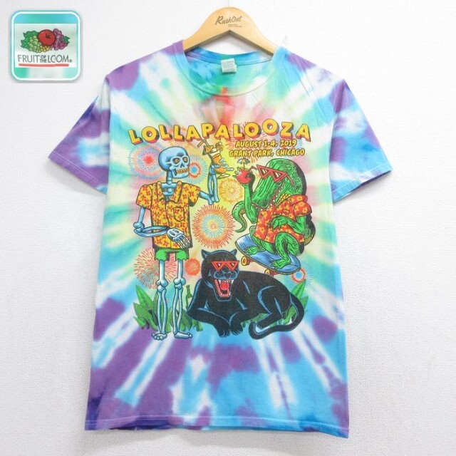 【20%OFF】フルーツオブザルーム 半袖Tシャツ ロラパルーザ ライトブルータイダイ メンズS相当 | 古着