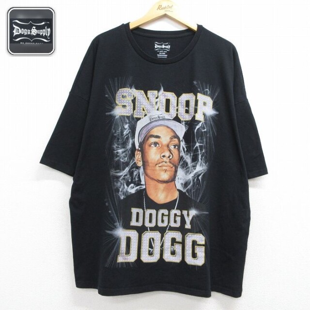 【20%OFF】半袖Tシャツ スヌープドッグ ブラック メンズXL相当 | 古着