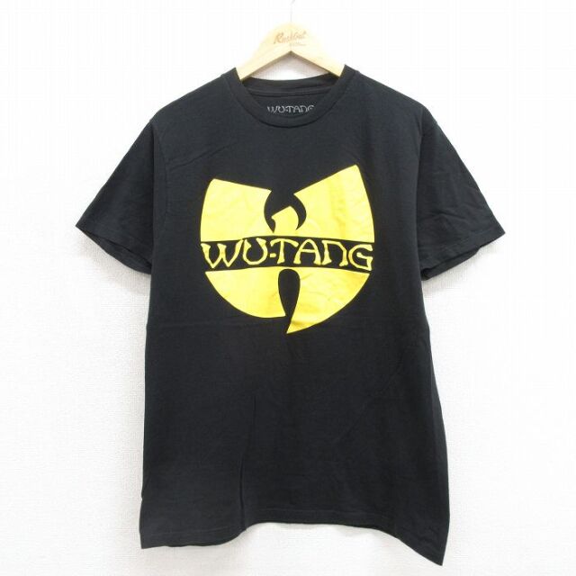 半袖Tシャツ ウータンクランプリント ブラック メンズL相当 | 古着