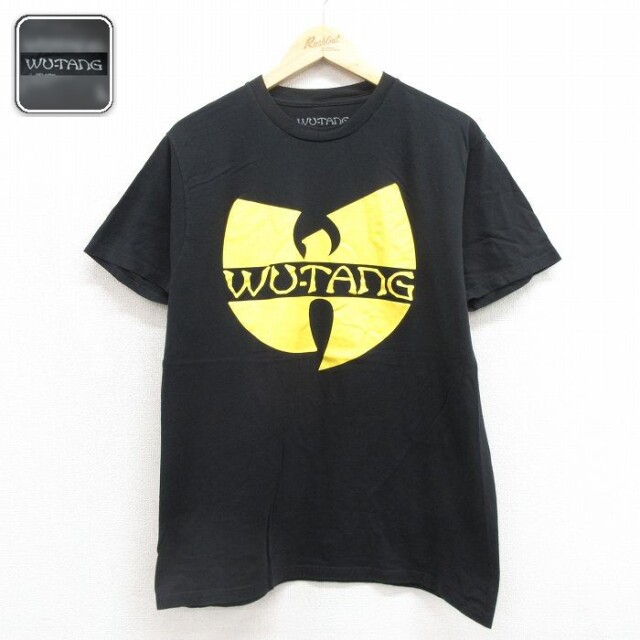 半袖Tシャツ ウータンクランプリント ブラック メンズL相当 | 古着