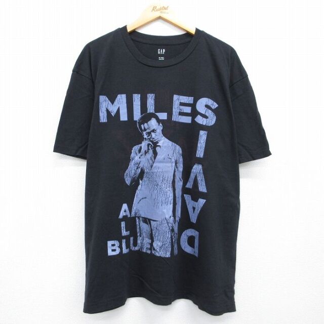ギャップ 半袖Tシャツ ジャズマイルスデイビス ブラック メンズXL相当 | 古着