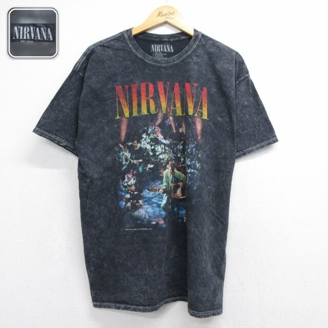 ニルヴァーナ 半袖ロックバンドTシャツ ブラック メンズXL相当 | 古着