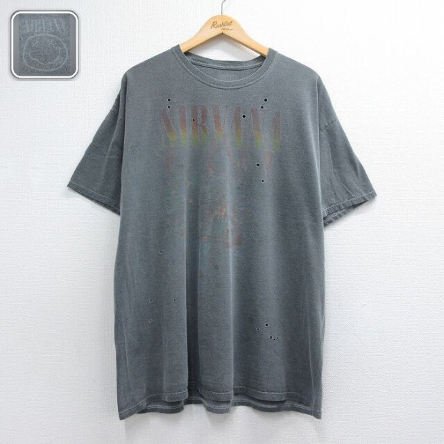 ニルヴァーナ 半袖Tシャツ グレー メンズXL相当 | 古着