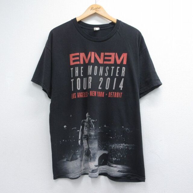 エミネム 半袖Tシャツ ブラック メンズXL相当 | 古着