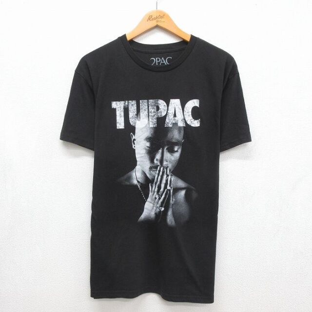 半袖Tシャツ トゥパック2PACプリント ブラック メンズL相当 | 古着