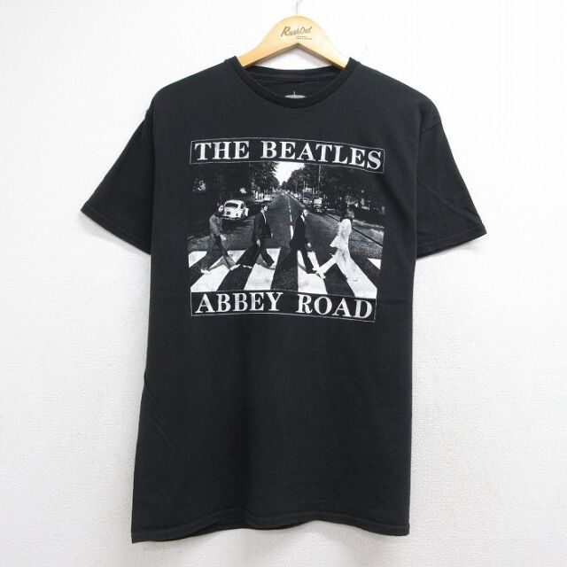 ビートルズ 半袖Tシャツ ブラック メンズL相当 | 古着
