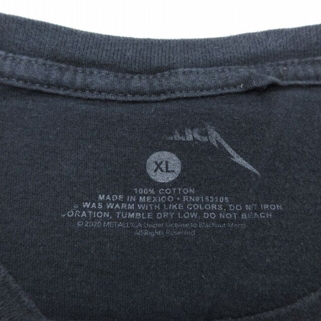 古着通販 XL☆古着 半袖 ロック バンド Tシャツ メンズ メタリカ 20