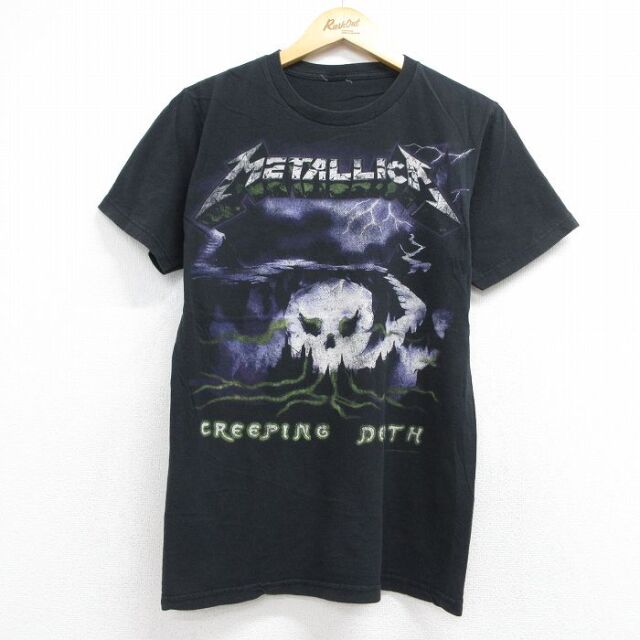 メタリカ 半袖Tシャツ ブラック メンズM相当 | 古着