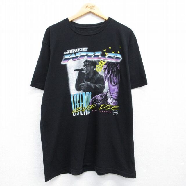 古着通販 XL☆古着 半袖 ロック バンド Tシャツ メンズ エルヴィス