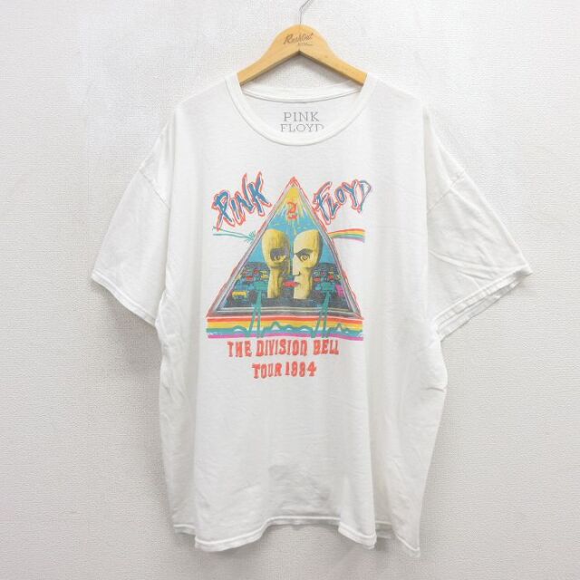 ピンクフロイド 半袖Tシャツ ホワイト メンズXL相当 | 古着
